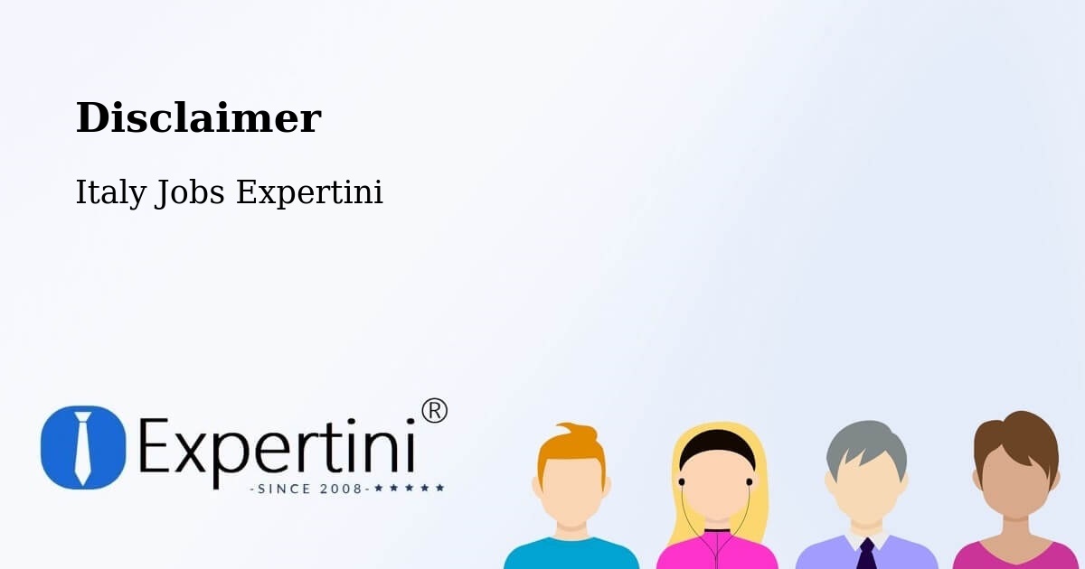 Disclaimer – Orio Al Serio - Italy Jobs Expertini